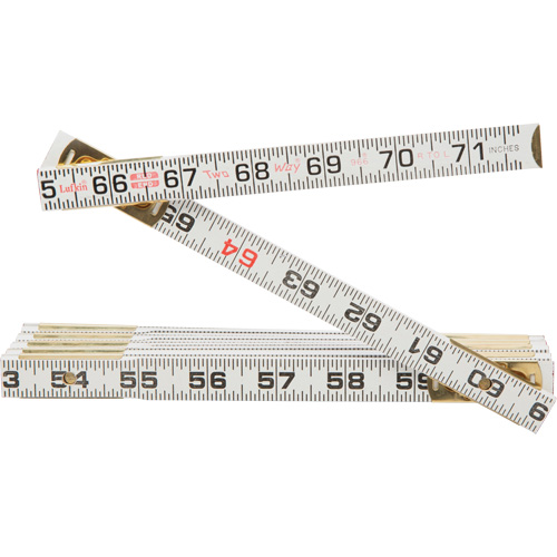 R&egrave;gle Red End Two Way, 6' lo, Bois, Graduations de 1/16" Distribution Industrielle GC