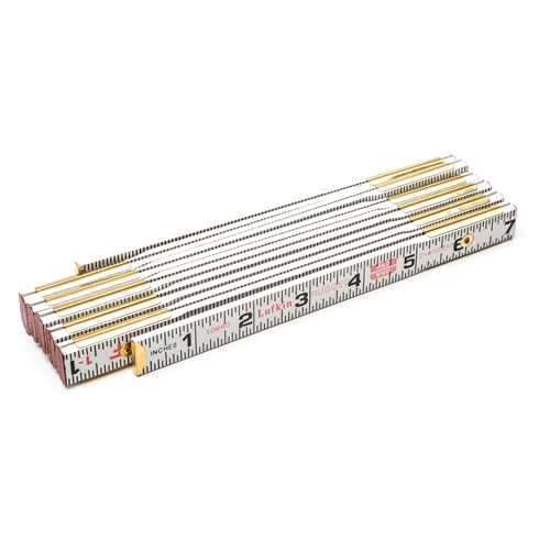 R&egrave;gle &agrave; pes&eacute;e Red End pour ing&eacute;nieur, 6' lo, Bois, Graduations de 1/16" Distribution Industrielle GC
