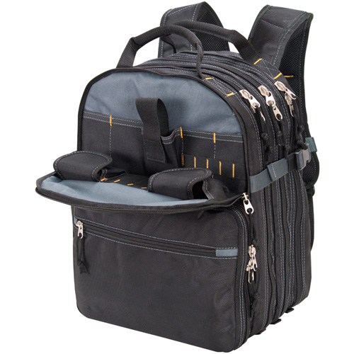 Sacs &agrave; dos pour outils &agrave; 75 pochettes, 13" lo x 17-1/2" la, Noir, Nylon Distribution Industrielle GC