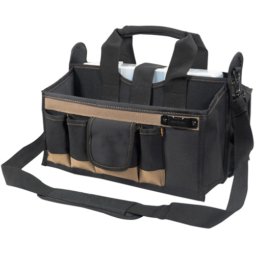 Center Tray Tool Bag, Canvas, 16 Pockets, Black Distribution Industrielle GC