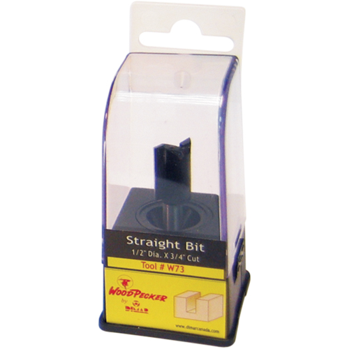 Fraises au carbure Woodpecker, 3/16" dia, 1/2" ha, 1-7/8" lo, 1/4" Manche Distribution Industrielle GC