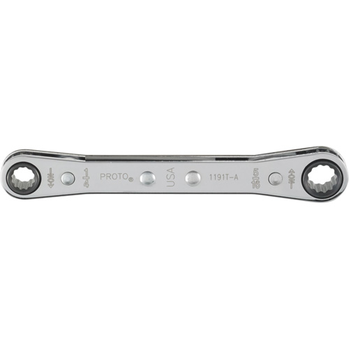 Double Box Ratcheting Wrench, 12 Point, 1/4" x 5/16", Polished Finish Distribution Industrielle GC