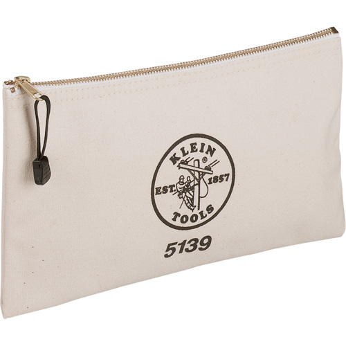 Zipper Tool Pouch, Canvas, 1 Pockets, Beige Distribution Industrielle GC