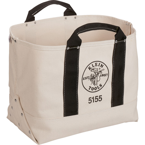 Heavy-Duty 17" Tool Bag, Canvas, 1 Pockets, Beige/Black Distribution Industrielle GC