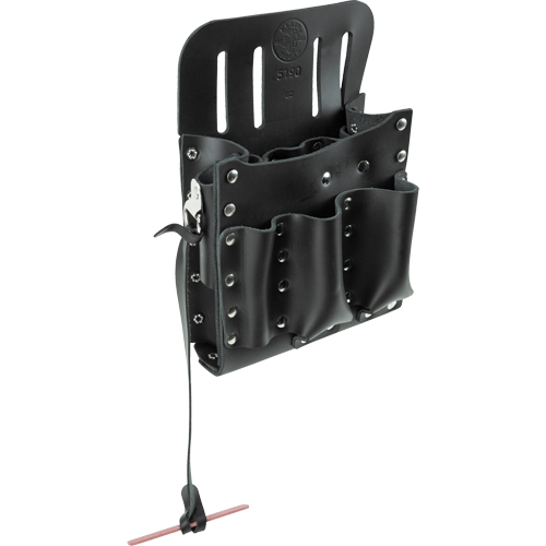 Tool Pouches, Multiple Tool Holder, Leather, 10 Pockets Distribution Industrielle GC