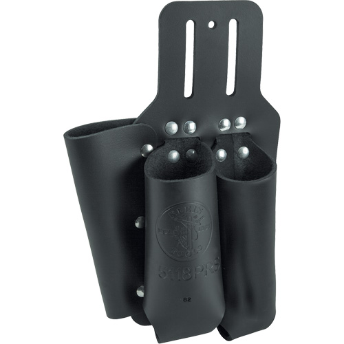 Pliers, Rule & Screwdriver Holder, Multiple Tool Holder, Leather, 3 Pockets Distribution Industrielle GC