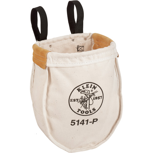 Utility tool Bag with Loop Connection, Canvas, 2 Pockets, Beige/Black Distribution Industrielle GC