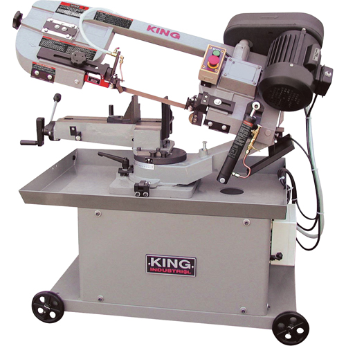 Metal Cutting Dual Swivel Band Saws, Horizontal/Vertical, Round 7" and 7" x12"  Rectangular Cutting Capacity Distribution Industrielle GC
