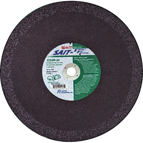 C24R Concrete High Speed Cut-Off Wheel, 12" x 1/8", 1" Arbor, Type 1, Aluminum Oxide, 6300 RPM Distribution Industrielle GC
