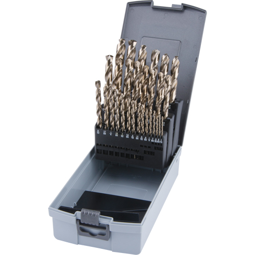 Jobber Length Drill Bit Set, 29 Pieces, High Speed Cobalt Distribution Industrielle GC