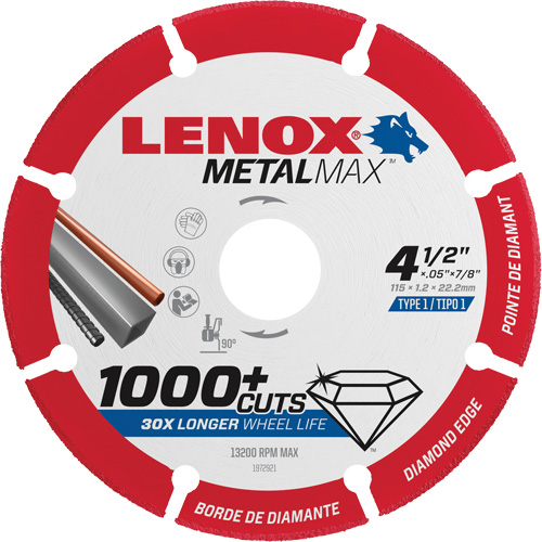 Lames de scie circulaire Metalmax, 4-1/2", Pour M&eacute;tal/Non ferreux Distribution Industrielle GC