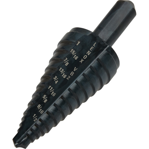 Foret &eacute;tag&eacute; no 2, 1/8" - 1", Incr&eacute;ments de 1/16", Acier rapide Distribution Industrielle GC