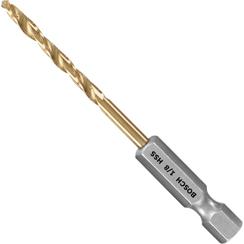 Impact Tough Drill Bit, High Speed Steel, 1-3/4" Flute, 135° Point Distribution Industrielle GC
