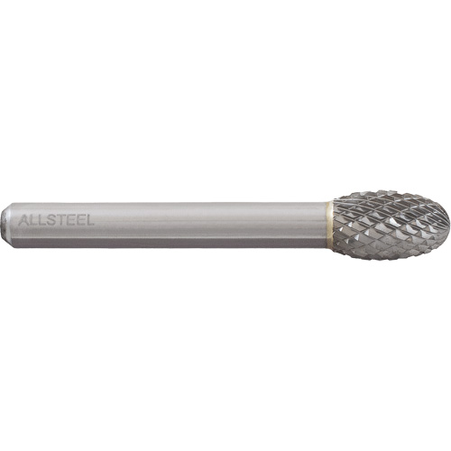 Fraise au carbure ovoide AllSteel, SE-5, 1/2" dia., 1/4" Tige, 7/8" Prof. de la coupe Distribution Industrielle GC