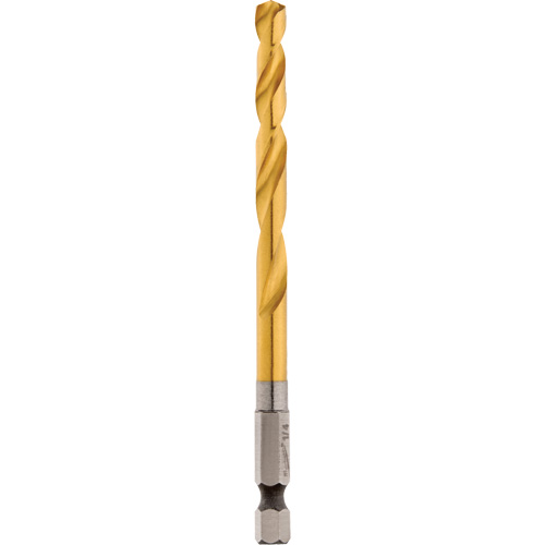 Foret Shockwave, 1/4", Titane, Cannelure 2-15/32", Pointe de 135° Distribution Industrielle GC