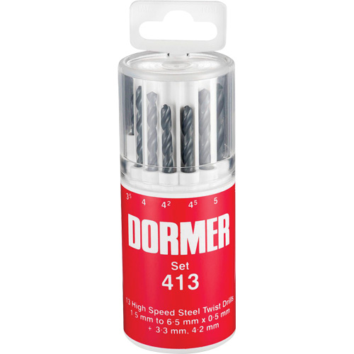 Jobber Drill Bit Set, 13 Pieces, High Speed Steel Distribution Industrielle GC