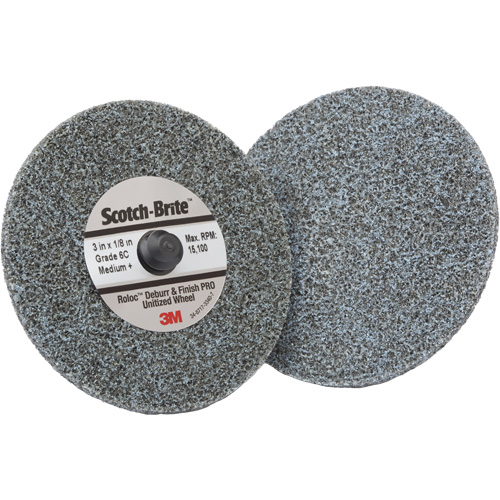 Meule homog&egrave;ne d&eacute;bavurage et de finition PRO TR Roloc, 2" x 1/4", Grain de Moyen, C&eacute;ramique Distribution Industrielle GC