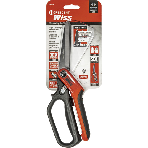 Cisaille robuste pour ouvrier professionnel, 11", Poign&eacute;e Anneau unique Distribution Industrielle GC