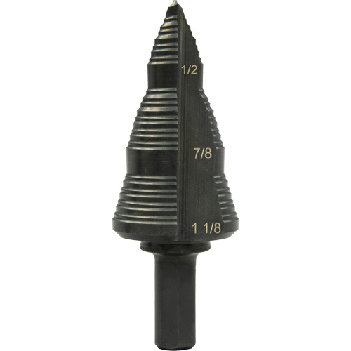 #9 Multi-Hole Step Bit, 3/16" - 1-1/8" , High Speed Steel Distribution Industrielle GC
