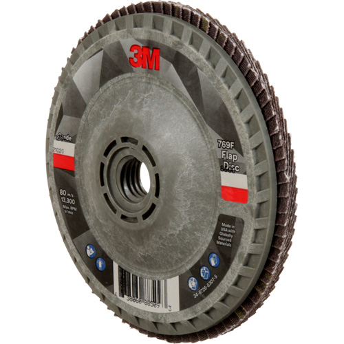 769F Quick Change Flap Disc, 4-1/2" x 5/8"-11, Type 27, 120+ Grit, Ceramic Distribution Industrielle GC
