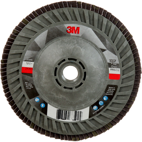 769F Quick Change Flap Disc, 5" x 5/8"-11, Type 27, 120+ Grit, Ceramic Distribution Industrielle GC