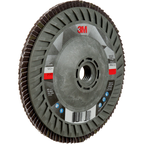 769F Quick Change Flap Disc, 5" x 5/8"-11, Type 27, 120+ Grit, Ceramic Distribution Industrielle GC