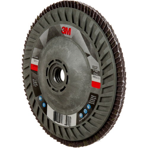 769F Quick Change Flap Disc, 5" x 5/8"-11, Type 27, 120+ Grit, Ceramic Distribution Industrielle GC
