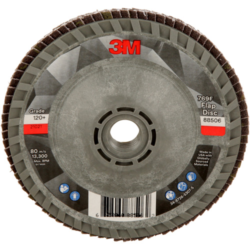 769F Quick Change Flap Disc, 4-1/2" x 5/8"-11, Type 29, 120+ Grit, Ceramic Distribution Industrielle GC