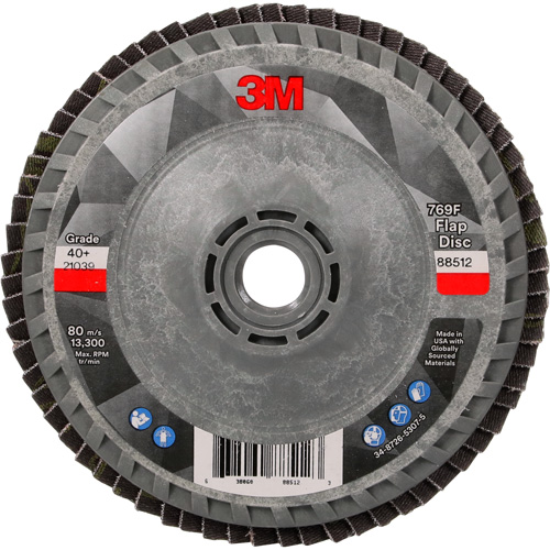 769F Quick Change Flap Disc, 4-1/2" x 5/8"-11, Type 27, 40+ Grit, Ceramic Distribution Industrielle GC