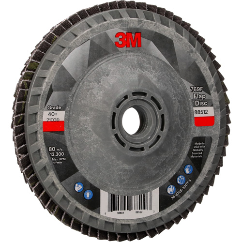 769F Quick Change Flap Disc, 4-1/2" x 5/8"-11, Type 27, 40+ Grit, Ceramic Distribution Industrielle GC