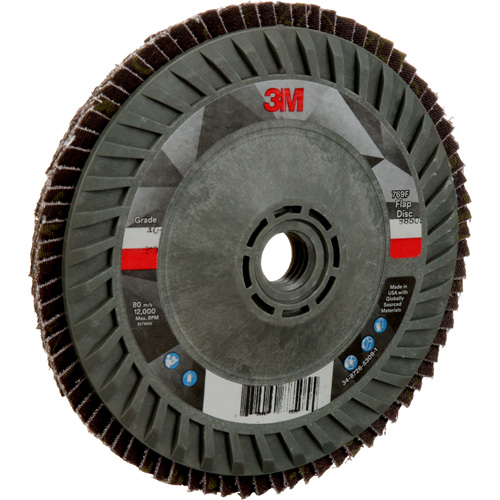 769F Quick Change Flap Disc, 5" x 5/8"-11, Type 27, 40+ Grit, Ceramic Distribution Industrielle GC
