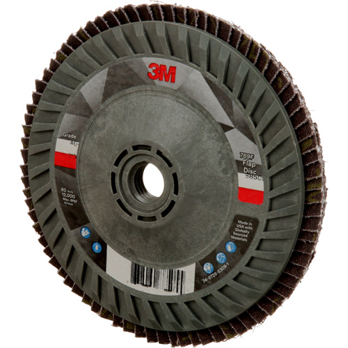 769F Quick Change Flap Disc, 5" x 5/8"-11, Type 27, 40+ Grit, Ceramic Distribution Industrielle GC
