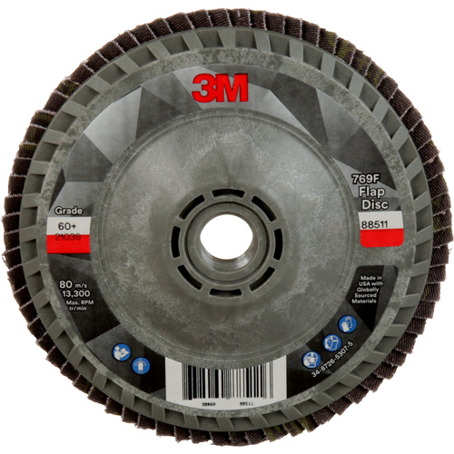 769F Quick Change Flap Disc, 4-1/2" x 5/8"-11, Type 27, 60+ Grit, Ceramic Distribution Industrielle GC