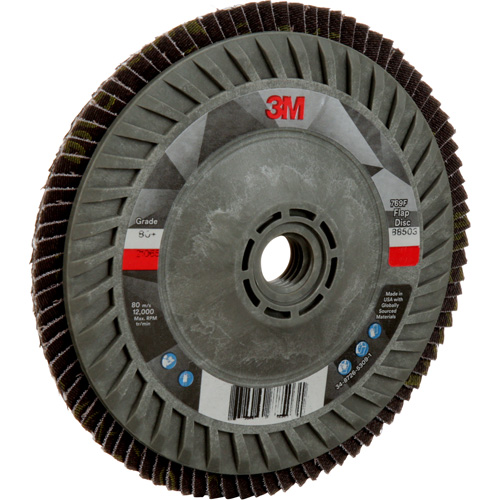 769F Quick Change Flap Disc, 5" x 5/8"-11, Type 27, 80+ Grit, Ceramic Distribution Industrielle GC
