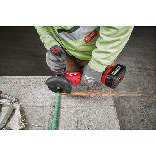 M18 Fuel No-Lock Braking Grinder with One-Key Paddle Switch Kit, 4-1/2" or 5" Wheel, 18 V Distribution Industrielle GC