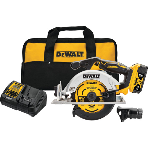 Ensemble de scie circulaire &agrave; moteur sans balai sans fil Max*, 6-1/2", 20 V Distribution Industrielle GC