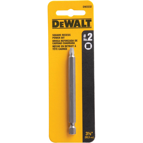 Embout pour outil motoris&eacute;, Carr&eacute;e, Embout #2, Prise 3-1/2", Longueur 3-3/5" Distribution Industrielle GC