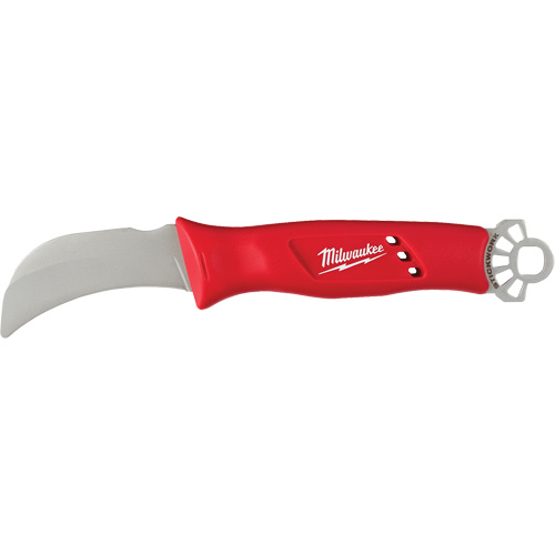 Couteau courb&eacute; de monteur de ligne avec anneau STICKWORK 3-en-1 Distribution Industrielle GC