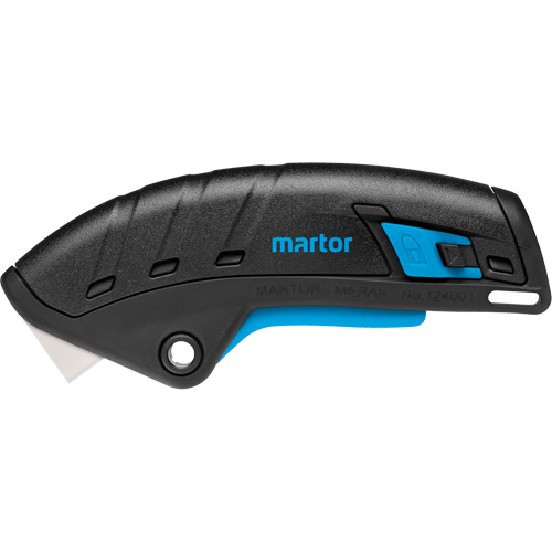 Couteau de s&eacute;curit&eacute; r&eacute;tractable Secunorm Merak, 9 mm, C&eacute;ramique, Robuste, Prise en Plastique Distribution Industrielle GC