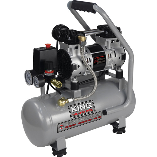 Ultra-Quiet Oil-Free Air Compressor, Gas, 3 gal., 135 PSI Distribution Industrielle GC