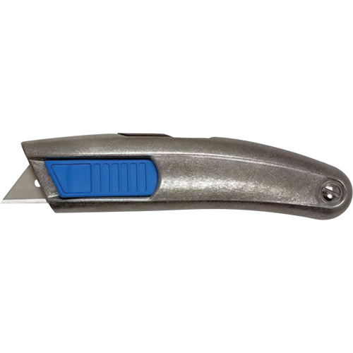Couteau r&eacute;tractable non peintur&eacute; SECUPRO MEGASAFE, 20 mm, Acier inoxydable, Robuste, Prise en Aluminium Distribution Industrielle GC