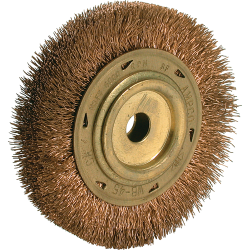 Brosse &agrave; fils cr&ecirc;p&eacute;s pour outils &eacute;lectriques, 6" dia., Arbre 5/8" Distribution Industrielle GC