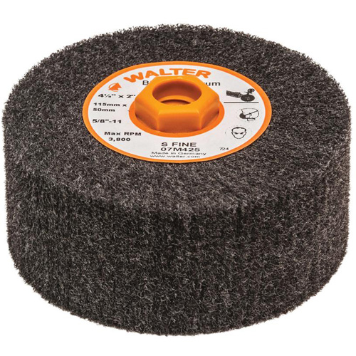 Tambour de conditionnement de surface Blendex, 4-1/2" dia. x 2" la, 5/8"-11 Arbre, Grain Super fin Distribution Industrielle GC