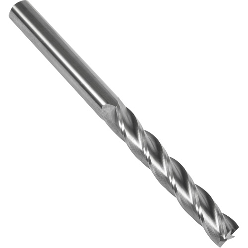 Fraise en bout carr&eacute;e extra longue 30° S137, 5/16" dia., 4" lo, 4 cannelures, 5/16" tige, Carbure Distribution Industrielle GC