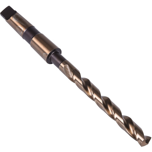 Heavy Duty Taper Shank Drill Bit, 9/16", High Speed Cobalt, 4-7/8" Flute, 135° Point Distribution Industrielle GC