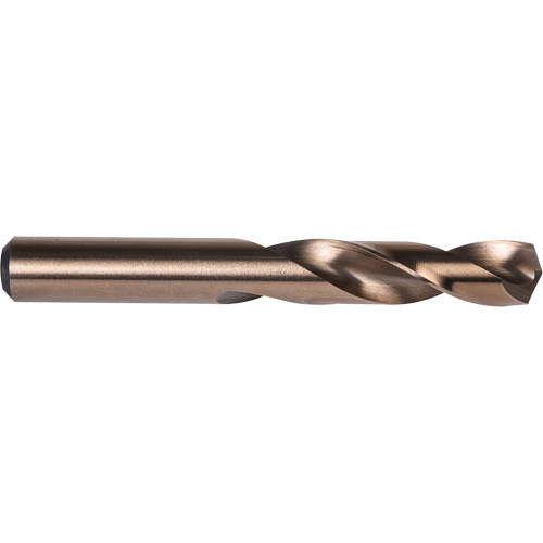 Stub Length Drill Bit, H, High Speed Cobalt, 1-1/2" Flute, 135° Point Distribution Industrielle GC