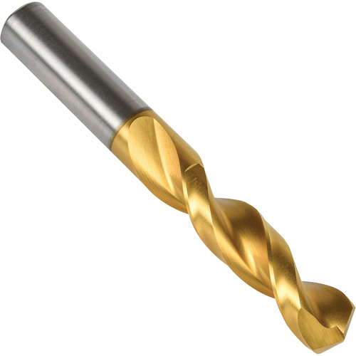 Stub Drill Bit with Parabolic Flutes, #26, High Speed Steel, 1" Flute, 135° Point Distribution Industrielle GC
