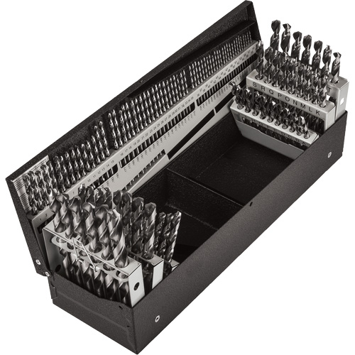 Jobber Length Combination Drill Bit Set, 114 Pieces, High Speed Steel Distribution Industrielle GC