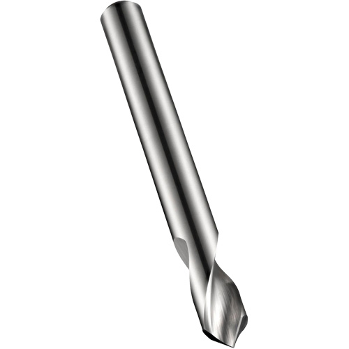 Spotting Drill, 10 mm, Carbide, 26 mm Flute, 90° Point Distribution Industrielle GC