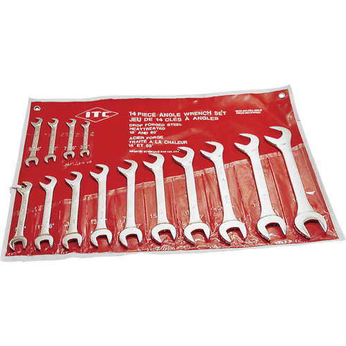 IACW-14 60° & 15° Angle Wrench Set, Open-Ended, 14 Pieces, Imperial Distribution Industrielle GC